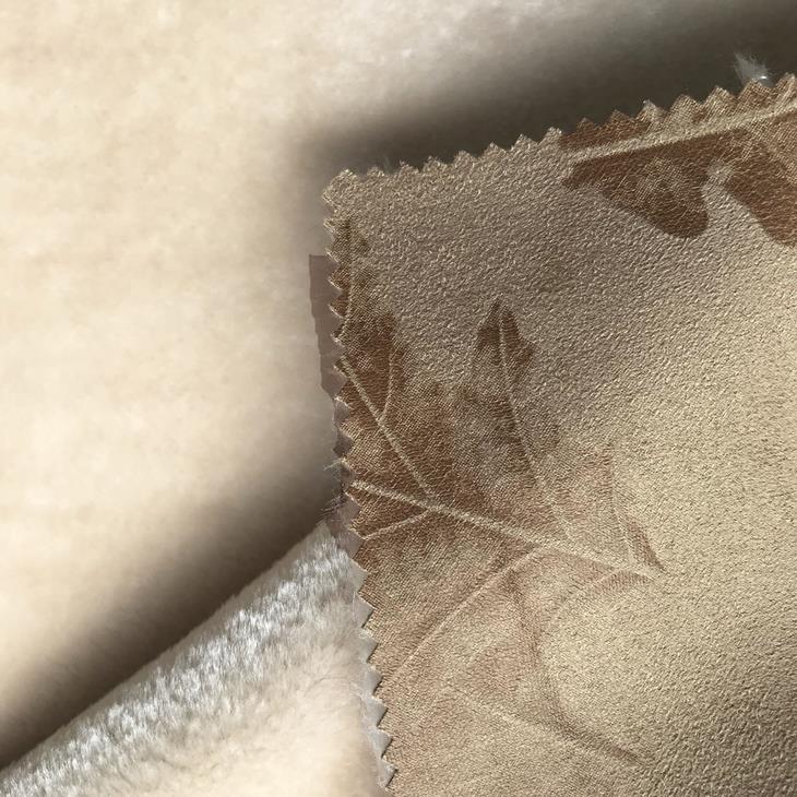 Pattern Bronzed Suede Fabric